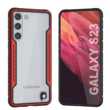 Charger l&#39;image dans la galerie, Coque Punkcase S23 Armor Stealth, protection militaire de grade supérieur, revêtement multicouche [Rouge]
