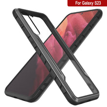 Charger l&#39;image dans la galerie, Étui de protection militaire multicouche Punkcase S23 Armor Stealth [Gris-Noir]
