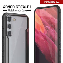 Charger l&#39;image dans la galerie, Étui de protection militaire multicouche Punkcase S23 Armor Stealth [Gris-Noir]
