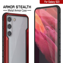 Charger l&#39;image dans la galerie, Coque Punkcase S23 Armor Stealth, protection militaire de grade supérieur, revêtement multicouche [Rouge]

