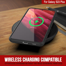 Charger l'image dans la galerie, Punkcase S23+ Plus Étui de protection Stealth Armor Coque militaire de qualité supérieure à multi-couches [Noir]
