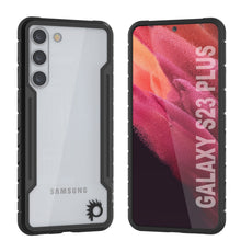 Charger l'image dans la galerie, Punkcase S23+ Plus Étui de protection Stealth Armor Coque militaire de qualité supérieure à multi-couches [Noir]
