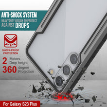 Charger l'image dans la galerie, Étui de protection militaire Punkcase S23+ Plus Armor Stealth, avec une couverture multicouche [Gris-Noir]
