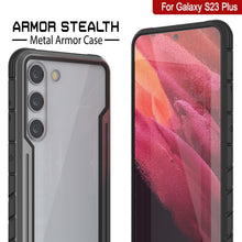 Charger l'image dans la galerie, Étui de protection militaire Punkcase S23+ Plus Armor Stealth, avec une couverture multicouche [Gris-Noir]
