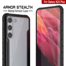Charger l'image dans la galerie, Punkcase S23+ Plus Étui de protection Stealth Armor Coque militaire de qualité supérieure à multi-couches [Noir]
