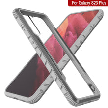 Load image into Gallery viewer, Coque de protection Punkcase S23+ Plus Armor Stealth, militaire de qualité supérieure, à plusieurs couches [gris]
