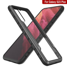 Charger l'image dans la galerie, Étui de protection militaire Punkcase S23+ Plus Armor Stealth, avec une couverture multicouche [Gris-Noir]

