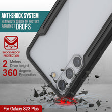 Charger l'image dans la galerie, Punkcase S23+ Plus Étui de protection Stealth Armor Coque militaire de qualité supérieure à multi-couches [Noir]
