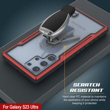 Charger l'image dans la galerie, Punkcase S23 Ultra Armor Stealth Étui de protection militaire de qualité supérieure à plusieurs couches [rouge]
