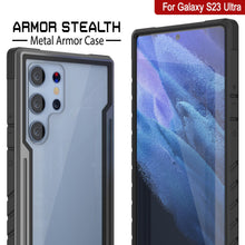 Charger l'image dans la galerie, Étui Stealth S23 Ultra Armor de marque Punkcase, protection militaire de qualité supérieure à plusieurs couches [gris-noir].

