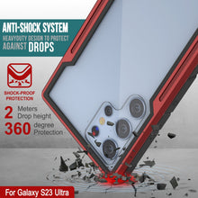 Charger l'image dans la galerie, Punkcase S23 Ultra Armor Stealth Étui de protection militaire de qualité supérieure à plusieurs couches [rouge]
