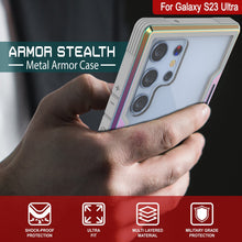 Load image into Gallery viewer, Coque furtive de protection blindée de qualité militaire Punkcase S23 Ultra Armor [Arc-en-ciel]
