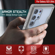 Load image into Gallery viewer, Coque de protection robuste de qualité militaire Punkcase S23 Ultra Armor Stealth [Gris]
