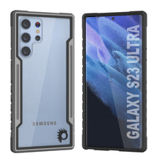 Charger l'image dans la galerie, Étui Stealth S23 Ultra Armor de marque Punkcase, protection militaire de qualité supérieure à plusieurs couches [gris-noir].
