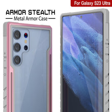 Charger l&#39;image dans la galerie, Coque de protection militaire Punkcase S23 Ultra Armor Stealth, couverture multicouche [rose doré]
