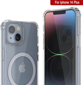 Étui de chargement sans fil avec aimant Punkcase pour iPhone 14 Plus [Série ClearMag]