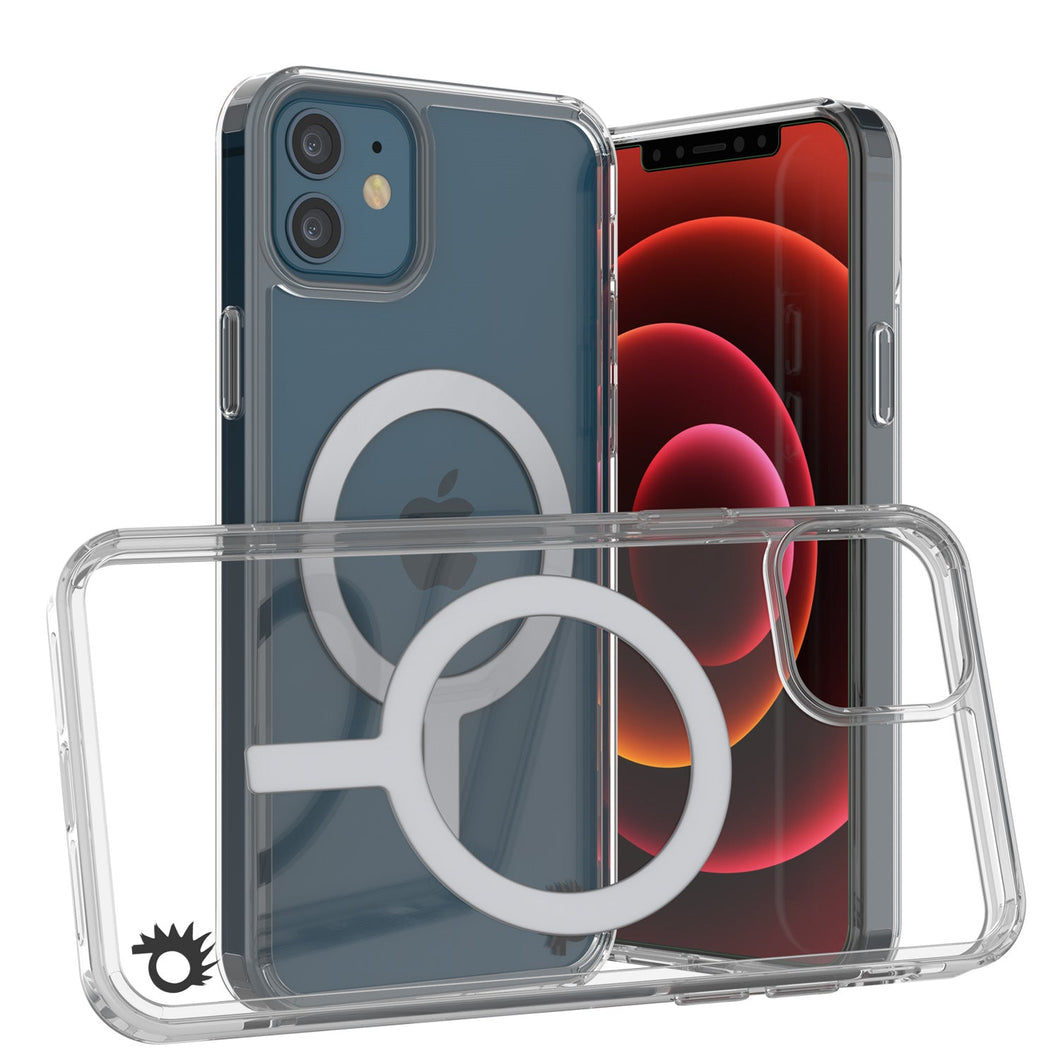 Coque de chargement sans fil magnétique Punkcase pour iPhone 12 Mini [Série ClearMag]