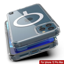 Load image into Gallery viewer, Coque de chargement sans fil magnétique Punkcase iPhone 12 Pro Max [Série ClearMag]
