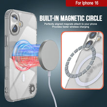 Charger l&#39;image dans la galerie, Étui de chargement magnétique sans fil Punkcase pour iPhone 16 [Série ClearMag] [Transparent]
