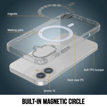 Charger l&#39;image dans la galerie, Étui de chargement magnétique sans fil Punkcase pour iPhone 16 [Série ClearMag] [Transparent]
