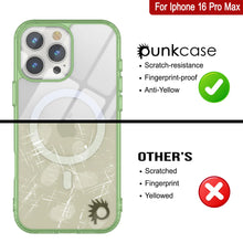 Load image into Gallery viewer, Étui de chargement magnétique sans fil Punkcase pour iPhone 16 Pro Max [Série ClearMag] [Vert]
