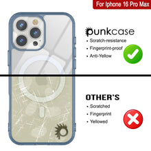 Load image into Gallery viewer, Étui de chargement magnétique sans fil Punkcase pour iPhone 16 Pro Max [Série ClearMag] [Marine]
