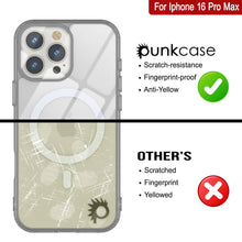 Load image into Gallery viewer, Étui de chargement magnétique sans fil Punkcase pour iPhone 16 Pro Max [Série ClearMag] [Argent]
