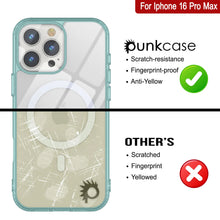 Load image into Gallery viewer, Étui de chargement magnétique sans fil Punkcase pour iPhone 16 Pro Max [Série ClearMag] [Bleu sarcelle]
