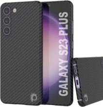Load image into Gallery viewer, Punkcase S23+ Plus Étui en fibre de carbone [Série AramidShield] Ultra mince et léger en Kevlar.

