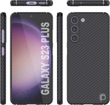 Load image into Gallery viewer, Punkcase S23+ Plus Étui en fibre de carbone [Série AramidShield] Ultra mince et léger en Kevlar.
