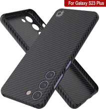 Load image into Gallery viewer, Punkcase S23+ Plus Étui en fibre de carbone [Série AramidShield] Ultra mince et léger en Kevlar.
