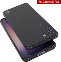 Load image into Gallery viewer, Punkcase S23+ Plus Étui en fibre de carbone [Série AramidShield] Ultra mince et léger en Kevlar.
