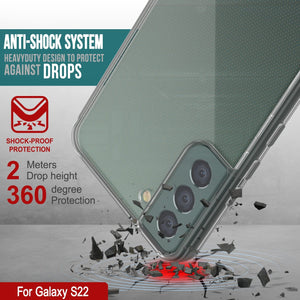 Coque Punkcase pour Galaxy S23 [Série Lucid 2.0] [Ajustement Fin] [Dos Transparent] avec protecteur d'écran PunkShield