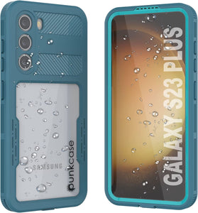 Coque étanche pour Galaxy S23+ Plus [Série Alpine 2.0] [Ajustement fin] [Certifiée IP68] [Antichoc] [Bleu]