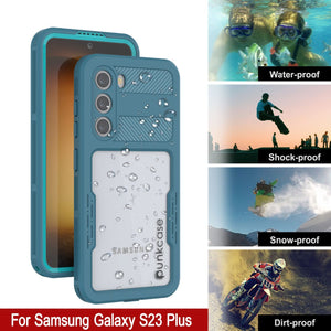 Coque étanche pour Galaxy S23+ Plus [Série Alpine 2.0] [Ajustement fin] [Certifiée IP68] [Antichoc] [Bleu]