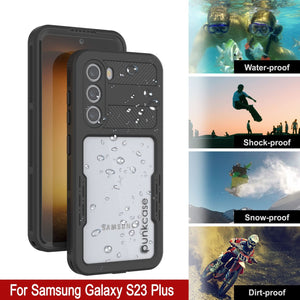 Étui étanche Galaxy S23+ Plus [Série Alpine 2.0] [Ajustement fin] [Certifié IP68] [Antichoc] [Noir]