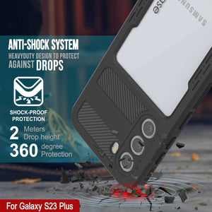Étui étanche Galaxy S23+ Plus [Série Alpine 2.0] [Ajustement fin] [Certifié IP68] [Antichoc] [Noir]