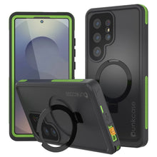 Charger l&#39;image dans la galerie, Galaxy S25 Ultra Imperproof Case [Kickstud 2.0 Series] Cover IP68 Protection avec protecteur d&#39;écran et kickstand [Green]
