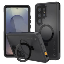 Charger l&#39;image dans la galerie, Galaxy S25 Ultra Imperproof Case [Kickstud 2.0 Series] Cover IP68 protecteur avec protecteur d&#39;écran et kickstand [noir]
