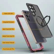 Charger l&#39;image dans la galerie, Galaxy S25 Ultra Imperproof Case [Kickstud 2.0 Series] Cover IP68 Protection avec protecteur d&#39;écran et kickstand [Pink]
