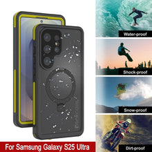 Charger l&#39;image dans la galerie, Galaxy S25 Ultra Imperproof Case [Kickstud 2.0 Series] Cover IP68 Protection avec protecteur d&#39;écran et kickstand [Yellow]
