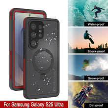 Charger l&#39;image dans la galerie, Galaxy S25 Ultra Imperproof Case [Kickstud 2.0 Series] Cover IP68 Protection avec protecteur d&#39;écran et kickstand [rouge]
