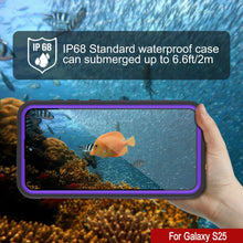 Charger l&#39;image dans la galerie, Galaxy S25 Empterproof Case [Kickstud 2.0 Series] Couverture de protection IP68 avec protecteur d&#39;écran et kickstand [Purple]
