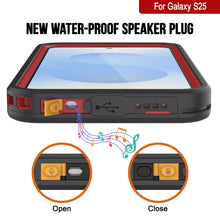 Charger l&#39;image dans la galerie, Galaxy S25 Basofroof Base [Kickstud 2.0 Series] Couverture de protection IP68 avec protecteur d&#39;écran et kickstand [rouge]
