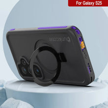 Charger l&#39;image dans la galerie, Galaxy S25 Empterproof Case [Kickstud 2.0 Series] Couverture de protection IP68 avec protecteur d&#39;écran et kickstand [Purple]
