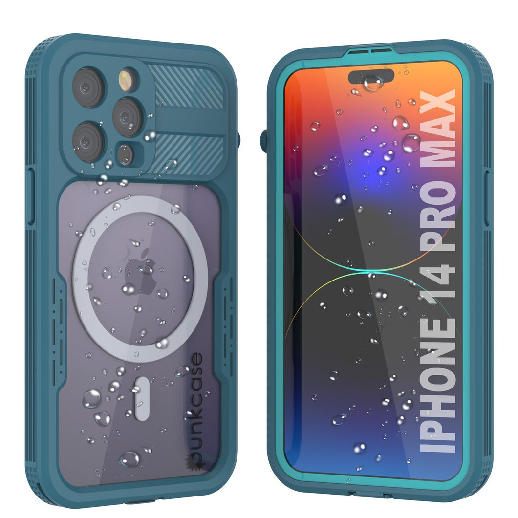 Étui étanche pour iPhone 14 Pro Max [Série Alpine 2.0] [Ajustement parfait] [Certifié IP68] [Antichoc] [Bleu]