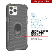 Load image into Gallery viewer, PunkCase pour étui iPhone 11 Pro [série Magnetix 2.0] Coque transparente de protection en TPU avec béquille [gris]
