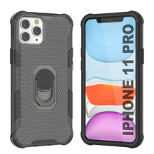 Load image into Gallery viewer, Coque PunkCase pour iPhone 11 Pro [Série Magnetix 2.0] Coque protectrice transparente en TPU avec support [Noir]
