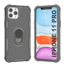 Load image into Gallery viewer, PunkCase pour étui iPhone 11 Pro [série Magnetix 2.0] Coque transparente de protection en TPU avec béquille [gris]
