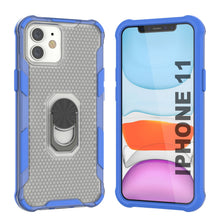 Charger l&#39;image dans la galerie, Coque PunkCase pour iPhone 11 [Série Magnetix 2.0] Housse de protection transparente en TPU avec béquille [Bleu]
